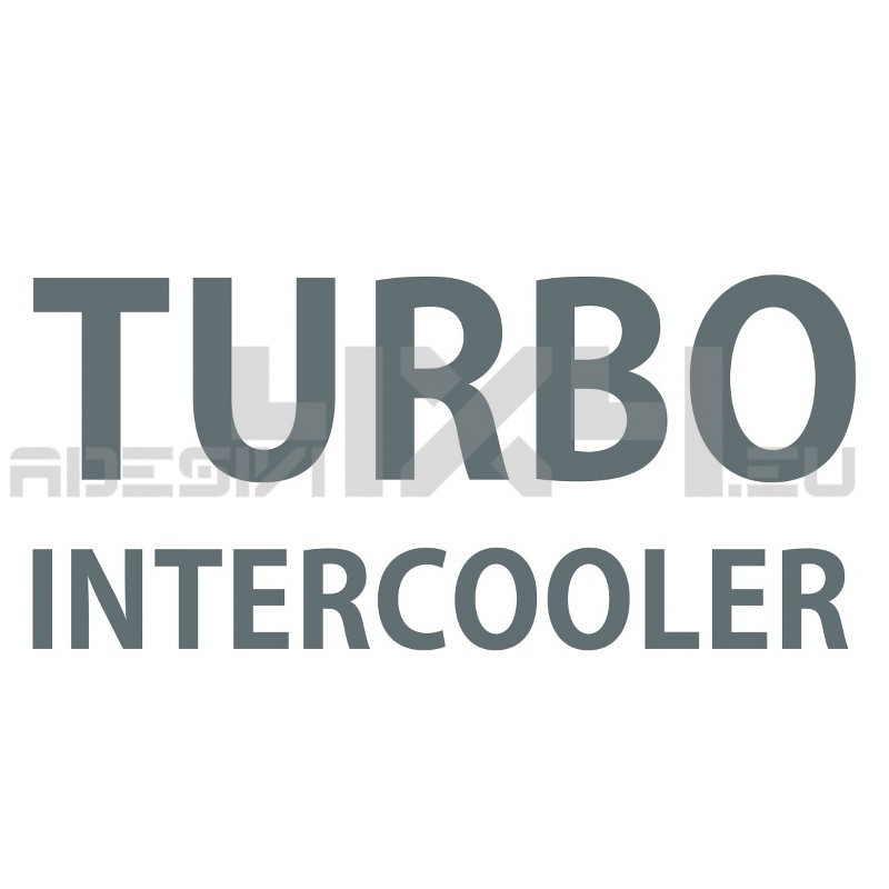 Adesivo TURBO INTERCOOLER mod.e
