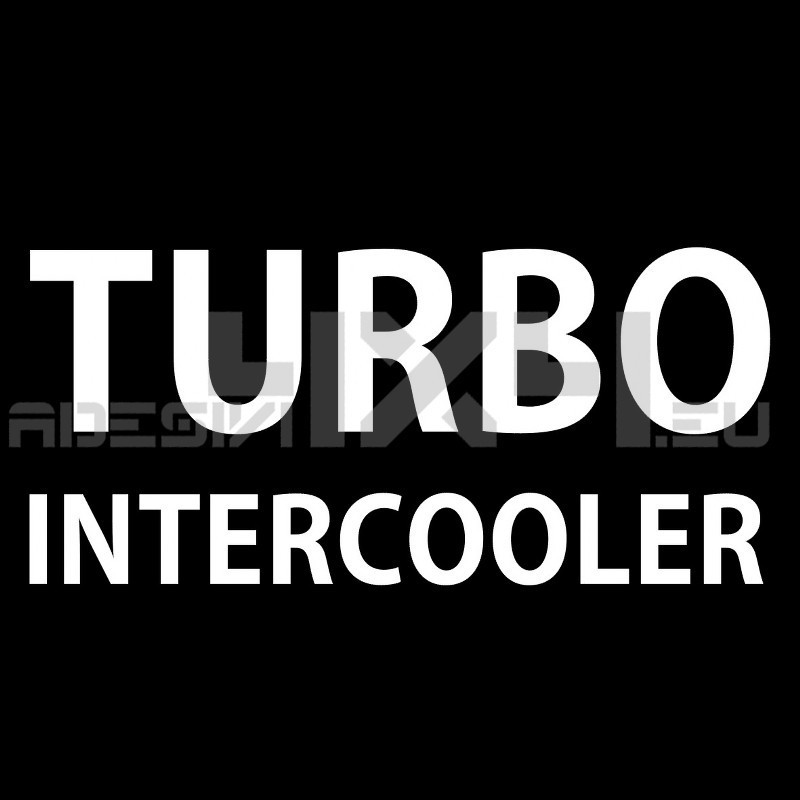 Adesivo TURBO INTERCOOLER mod.e