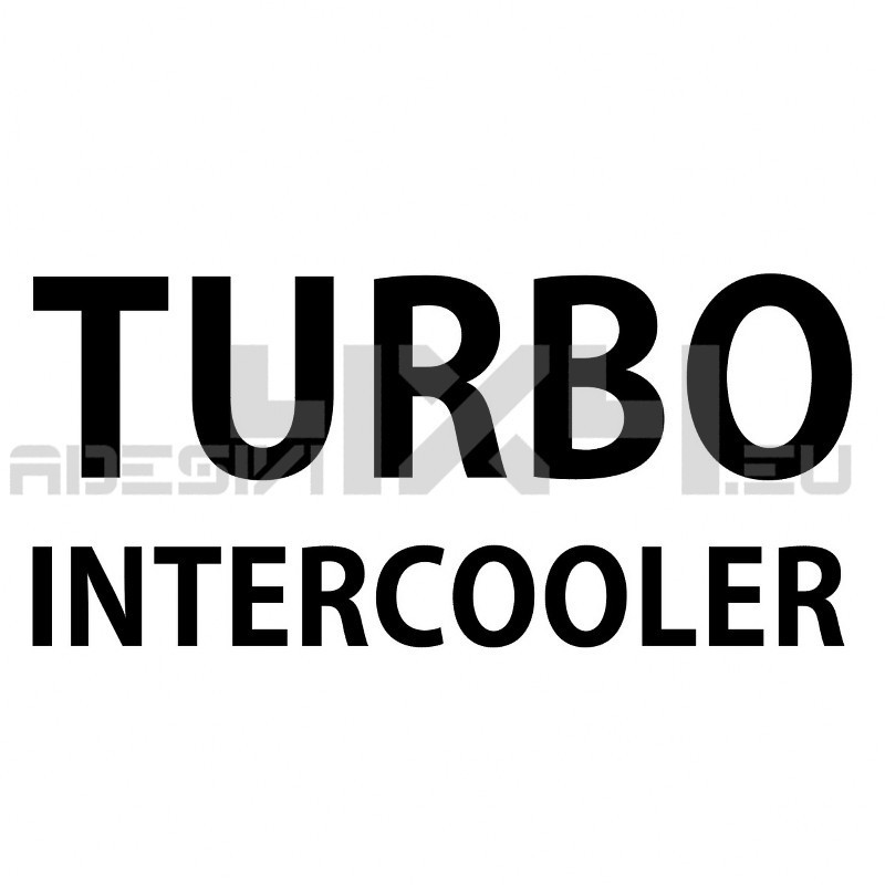 Adesivo TURBO INTERCOOLER mod.e