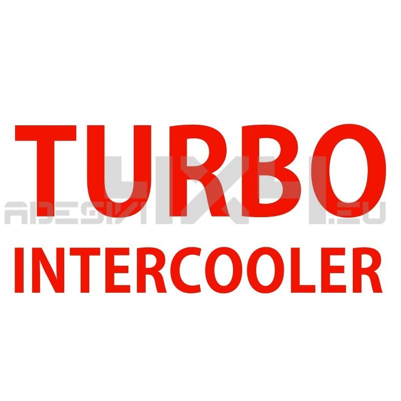Adesivo TURBO INTERCOOLER mod.e