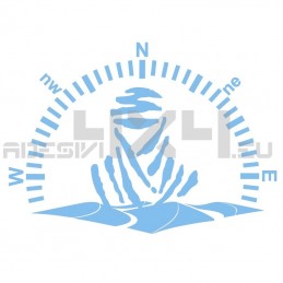 Adesivo rosa dei venti tuareg sahara