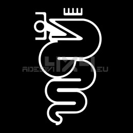 Adesivo stemma alfa romeo