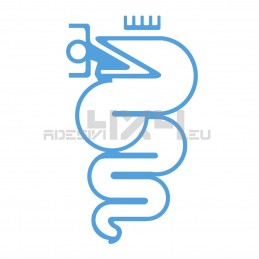 Adesivo stemma alfa romeo