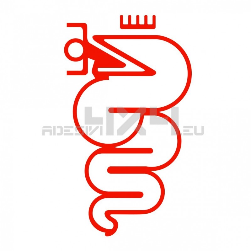 Adesivo stemma alfa romeo