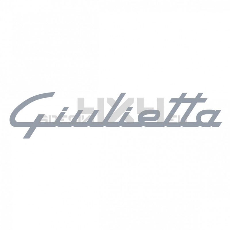 Adesivo alfa romeo scritta giulietta