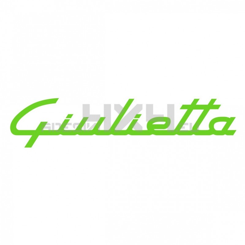 Adesivo alfa romeo scritta giulietta