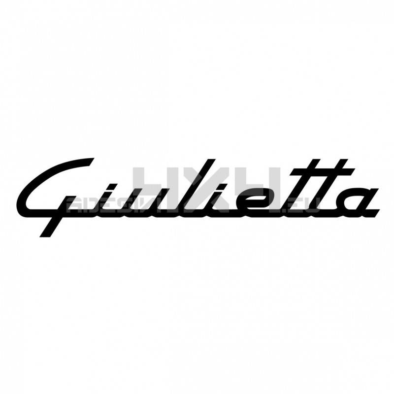Adesivo alfa romeo scritta giulietta