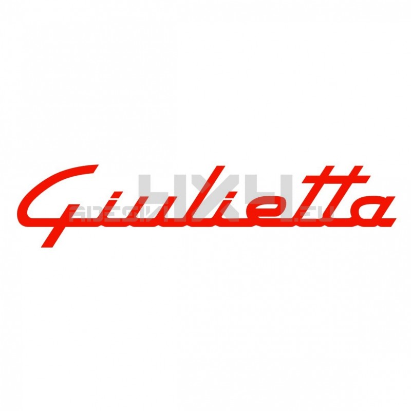 Adesivo alfa romeo scritta giulietta