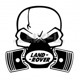 Adesivo Skull Piston gas mask Land Rover