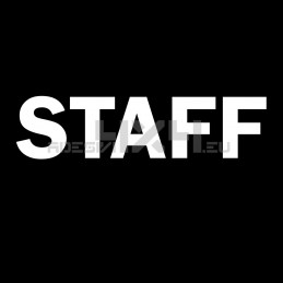 Adesivo scritta STAFF mod.a