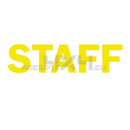 Adesivo scritta STAFF mod.a