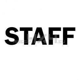 Adesivo scritta STAFF mod.a