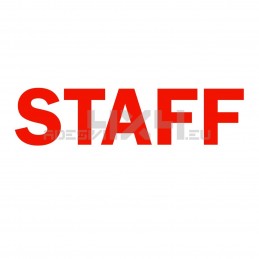 Adesivo scritta STAFF mod.a