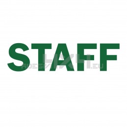 Adesivo scritta STAFF mod.a