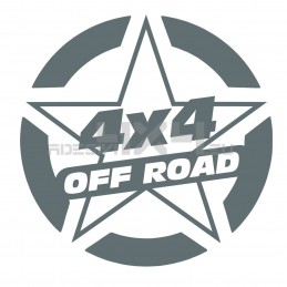 Adesivo stella US ARMY 4x4 off road 30x30cm