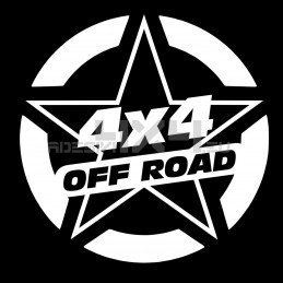 Adesivo stella US ARMY 4x4 off road 30x30cm
