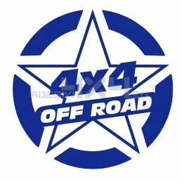 Adesivo stella US ARMY 4x4 off road 30x30cm