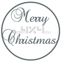 Vetrofania merry christmas cercio