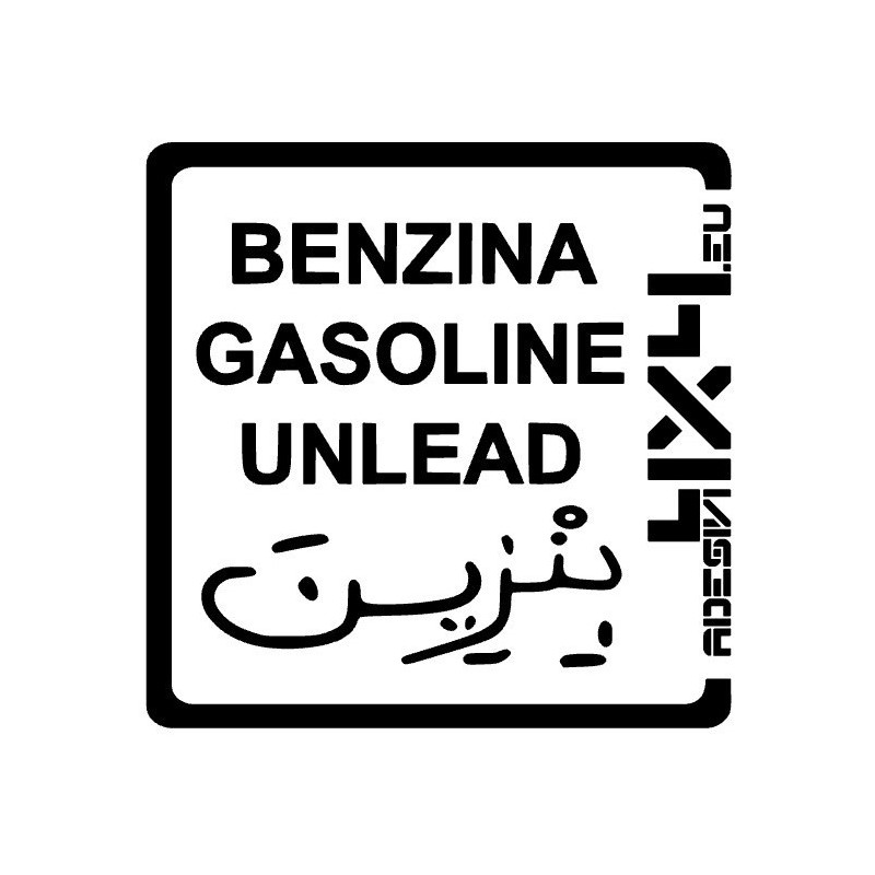 Adesivo carburante Benzina