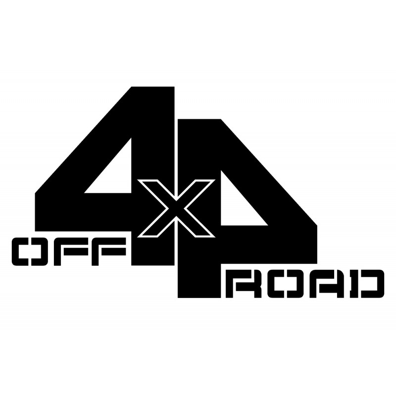 Adesivo scritta 4x4 off road mod a