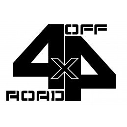 Adesivo scritta 4x4 off road mod b