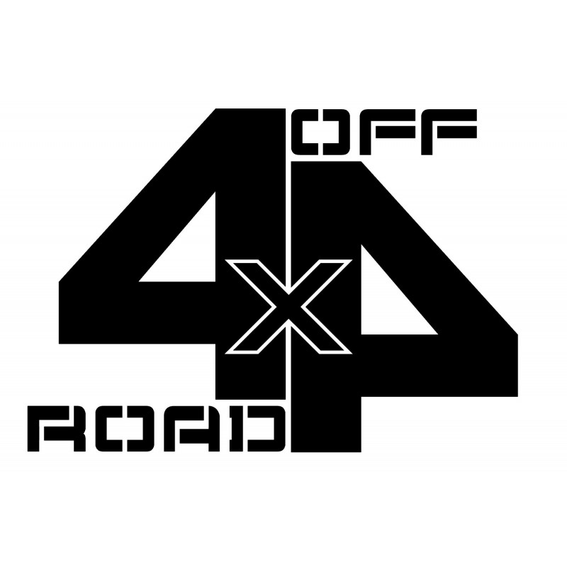 Adesivo scritta 4x4 off road mod b