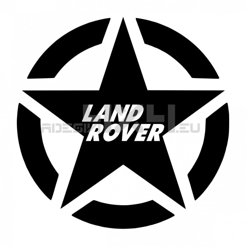 Adesivo stella us army land rover
