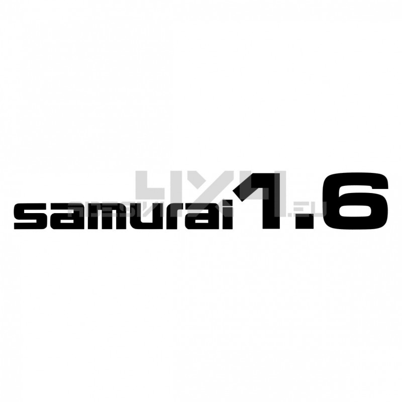 Adesivo suzuki scritta SAMURAI 1.6