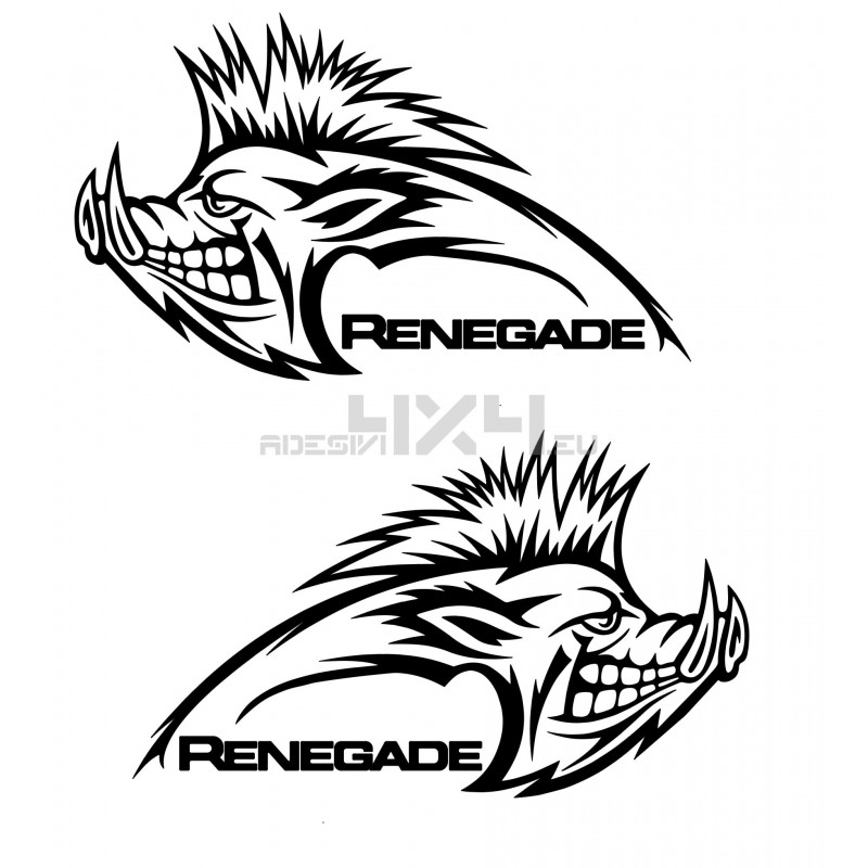 Adesivo cinghiale renegade