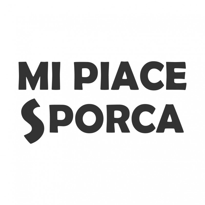 Adesivo scritta mi piace Sporca