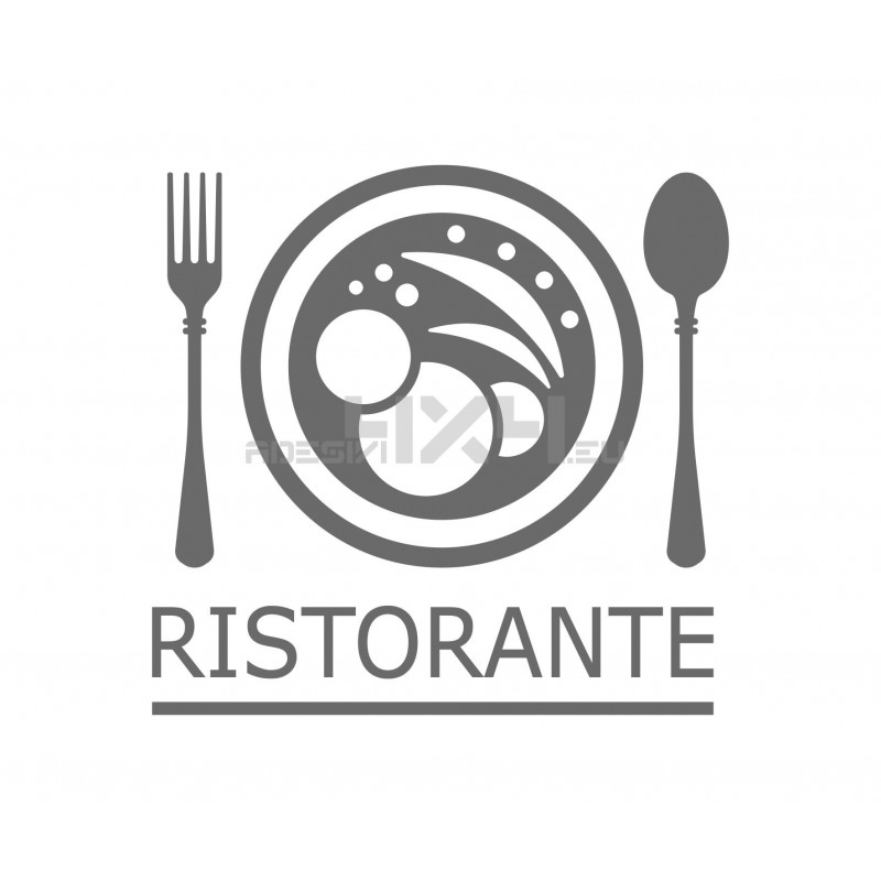 Adesivo vetrofania ristorante 2