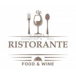 Adesivo vetrofania ristorante 3