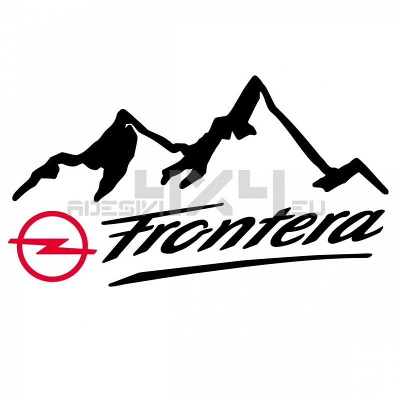 Adesivo 4x4 montagne opel frontera