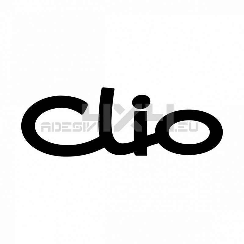 Adesivo RENAULT scritta clio