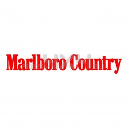 Adesivo Marlboro country scritta