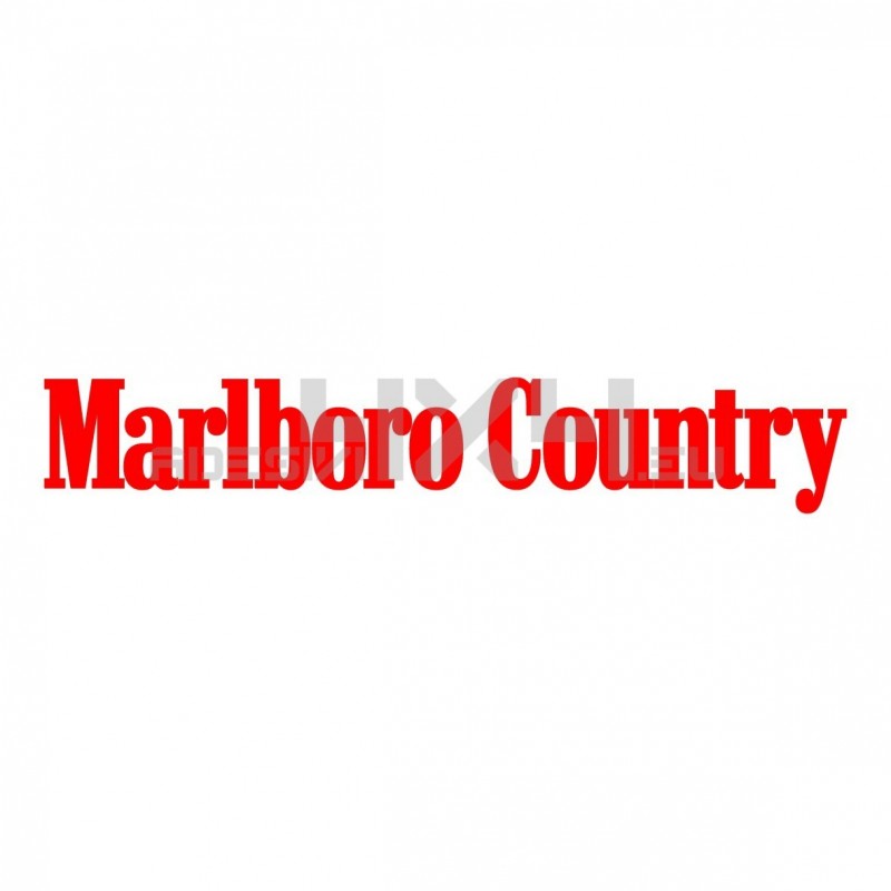 Adesivo Marlboro country scritta