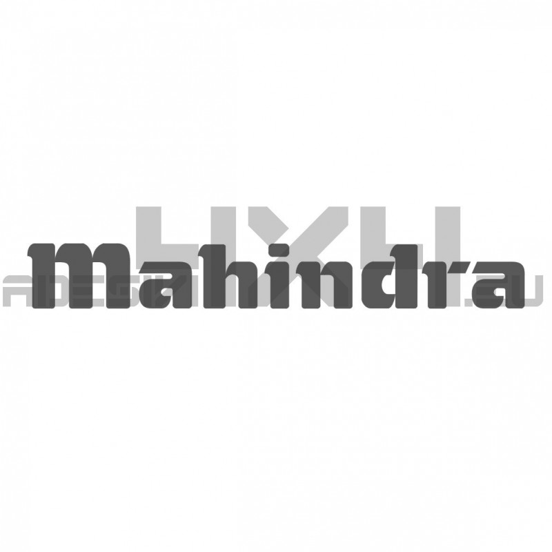 Adesivo logo scritta mahindra