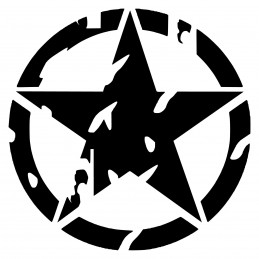 Adesivo stella US ARMY consumata v2