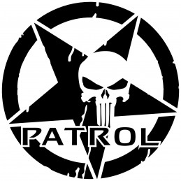 Adesivo stella US ARMY the punisher patrol v2