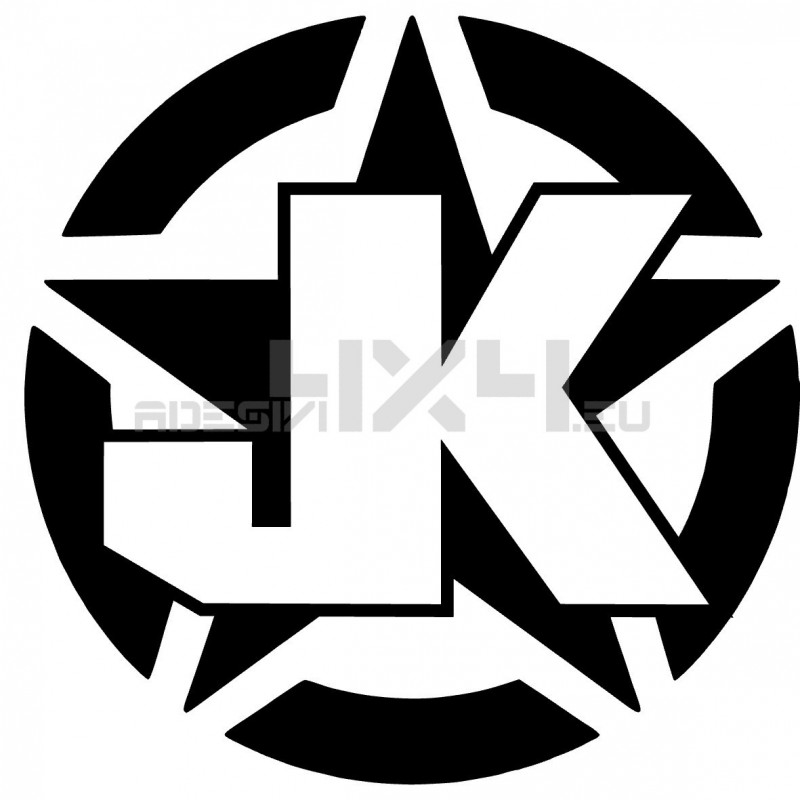 Adesivo stella us army JK v2