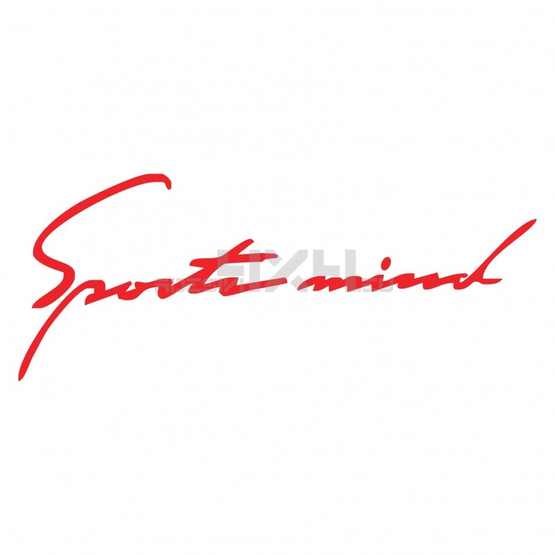Adesivo scritta Sport mind