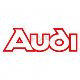 Adesivo scritta AUDI contorno