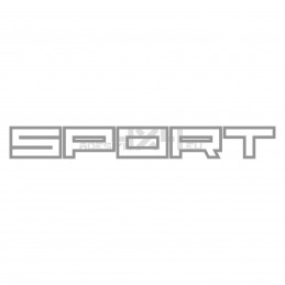 Adesivo scritta Sport contorno