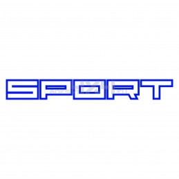 Adesivo scritta Sport contorno