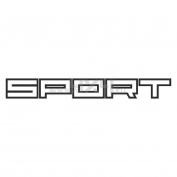 Adesivo scritta Sport contorno