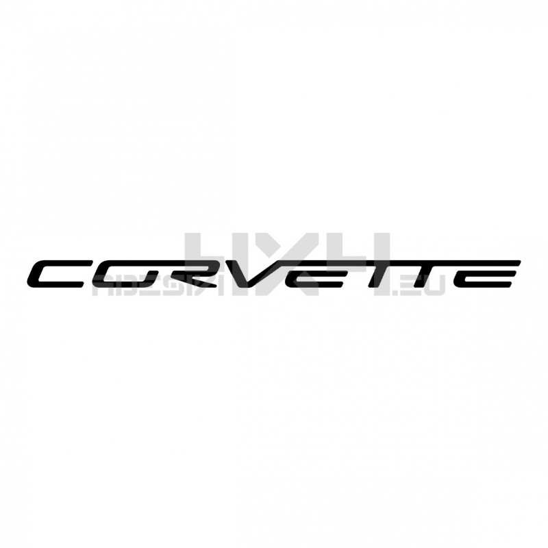 Adesivo Chevrolet Corvette scritta v2