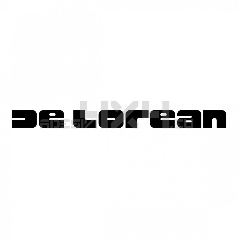 Adesivo de lorean scritta