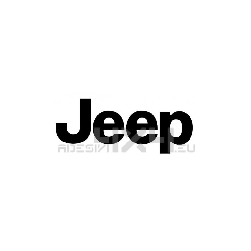 Adesivo logo scritta Jeep