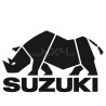 Adesivo Suzuki rinoceronte scritta