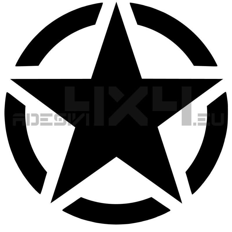 Adesivo stella US ARMY v2